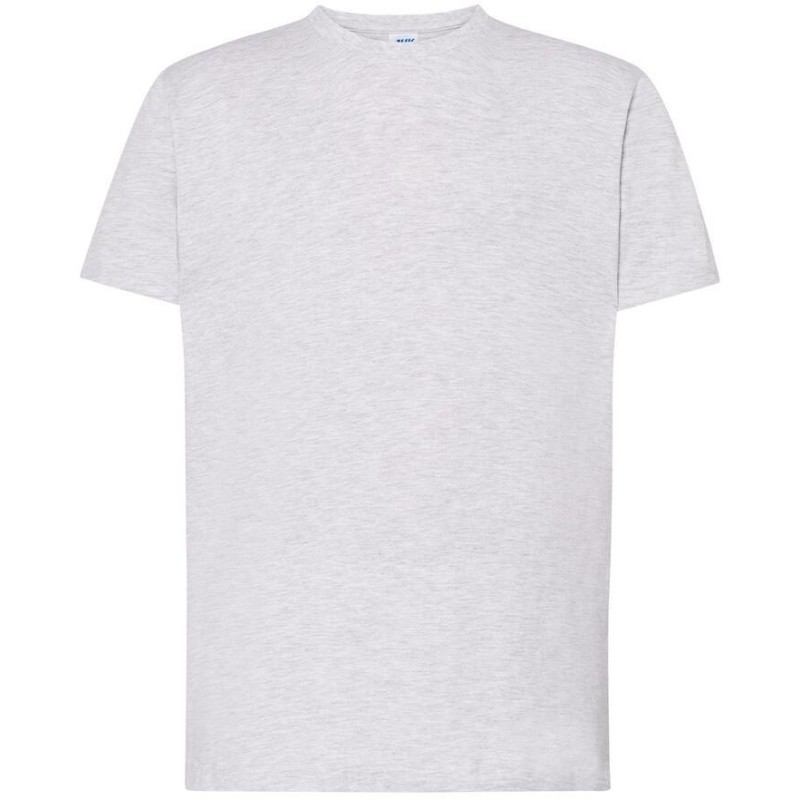 Tee-shirt col rond coupe droite manches courtes en coton pré-rétréci, 170 g/m²