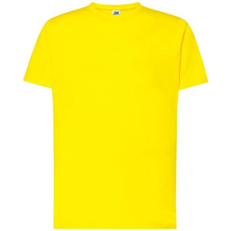 Tee-shirt col rond coupe droite manches courtes en coton pré-rétréci, 170 g/m²