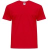 Tee-shirt col rond coupe droite manches courtes en coton pré-rétréci, 170 g/m²