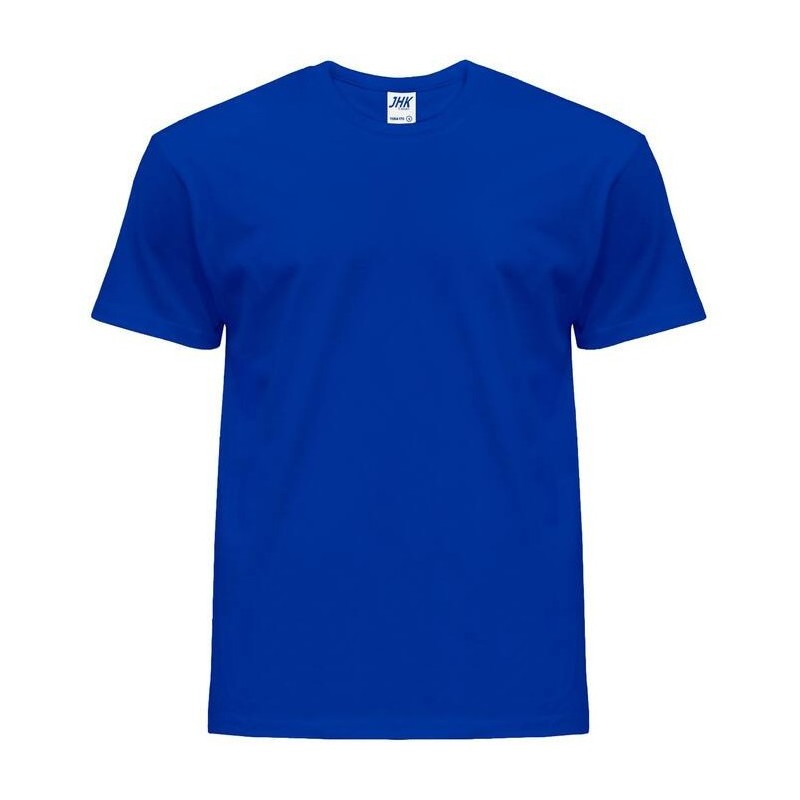 Tee-shirt col rond coupe droite manches courtes en coton pré-rétréci, 170 g/m²