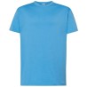 Tee-shirt col rond coupe droite manches courtes en coton ringspun, 190 g/m²