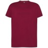 Tee-shirt col rond coupe droite manches courtes en coton ringspun, 190 g/m²
