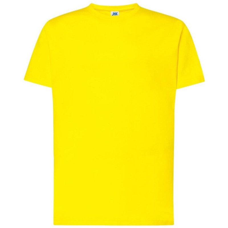 Tee-shirt col rond coupe droite manches courtes en coton ringspun, 190 g/m²