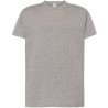 Tee-shirt col rond coupe droite manches courtes en coton ringspun, 190 g/m²