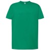 Tee-shirt col rond coupe droite manches courtes en coton ringspun, 190 g/m²