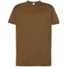 Tee-shirt col rond coupe droite manches courtes en coton ringspun, 190 g/m²