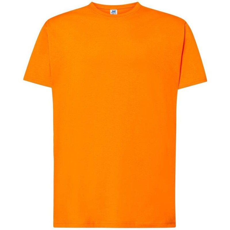 Tee-shirt col rond coupe droite manches courtes en coton ringspun, 190 g/m²