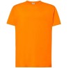 Tee-shirt col rond coupe droite manches courtes en coton ringspun, 190 g/m²