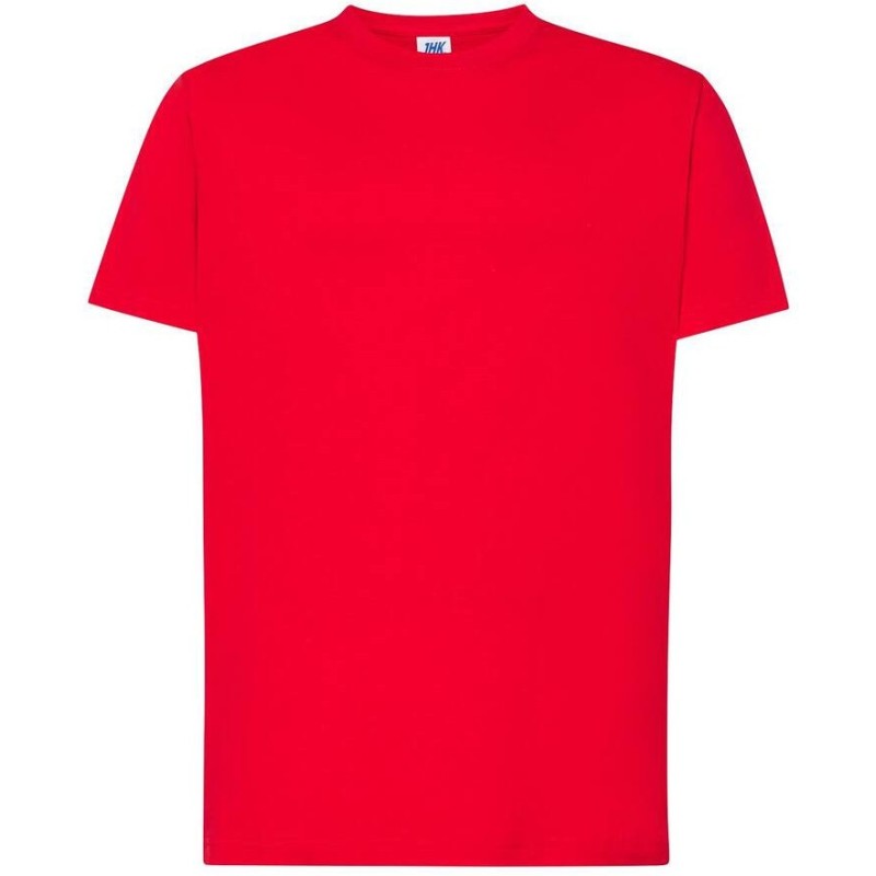 Tee-shirt col rond coupe droite manches courtes en coton ringspun, 190 g/m²