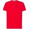 Tee-shirt col rond coupe droite manches courtes en coton ringspun, 190 g/m²