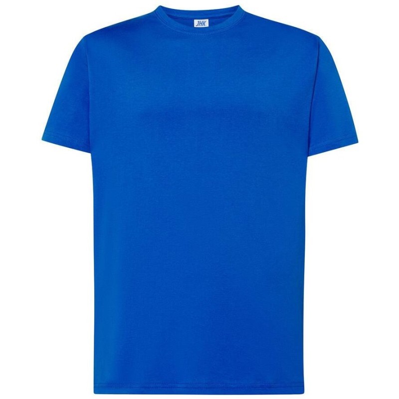 Tee-shirt col rond coupe droite manches courtes en coton ringspun, 190 g/m²