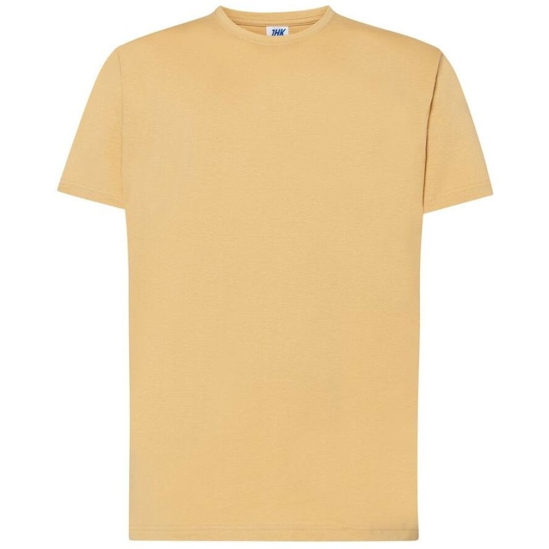 Tee-shirt col rond coupe droite manches courtes en coton ringspun, 190 g/m²