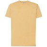 Tee-shirt col rond coupe droite manches courtes en coton ringspun, 190 g/m²
