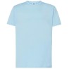Tee-shirt col rond coupe droite manches courtes en coton ringspun, 190 g/m²