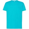 Tee-shirt col rond coupe droite manches courtes en coton ringspun, 190 g/m²