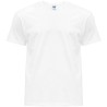 Tee-shirt col rond coupe droite manches courtes en coton ringspun, 190 g/m²