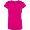 T-shirt femme col rond coupe cintrée manches courtes en coton ringspun, 170 g/m²