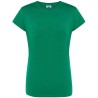 T-shirt femme col rond coupe cintrée manches courtes en coton ringspun, 170 g/m²