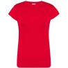T-shirt femme col rond coupe cintrée manches courtes en coton ringspun, 170 g/m²