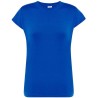 T-shirt femme col rond coupe cintrée manches courtes en coton ringspun, 170 g/m²