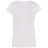T-shirt femme col rond coupe cintrée manches courtes en coton ringspun, 170 g/m²