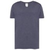T-shirt col V manches courtes en coton doux lavé aux enzymes, 160 g/m²