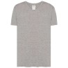 T-shirt col V manches courtes en coton doux lavé aux enzymes, 160 g/m²