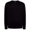 Sweat set in col rond double piqûre et bords côtes en polycoton, 275 g/m²