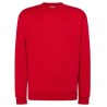 Sweat set in col rond double piqûre et bords côtes en polycoton, 275 g/m²