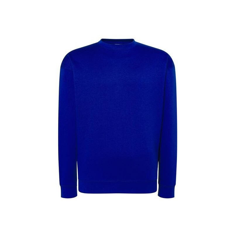 Sweat set in col rond double piqûre et bords côtes en polycoton, 275 g/m²