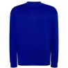 Sweat set in col rond double piqûre et bords côtes en polycoton, 275 g/m²