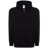 Sweat capuche zippé unisexe, cordon de serrage ton sur ton, 290 g/m²