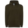 Sweat capuche zippé unisexe, cordon de serrage ton sur ton, 290 g/m²