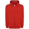 Sweat capuche zippé unisexe, cordon de serrage ton sur ton, 290 g/m²
