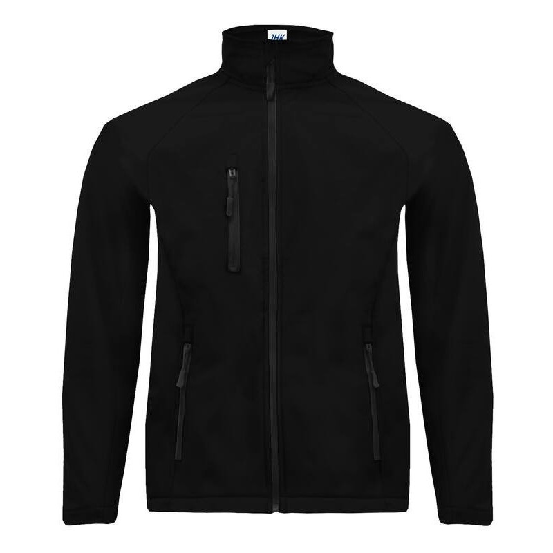 Veste softshell homme zippée 3 couches, doublure polaire avec stoppers, 300 g/m²