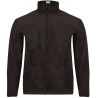 Veste softshell homme zippée 3 couches, doublure polaire avec stoppers, 300 g/m²