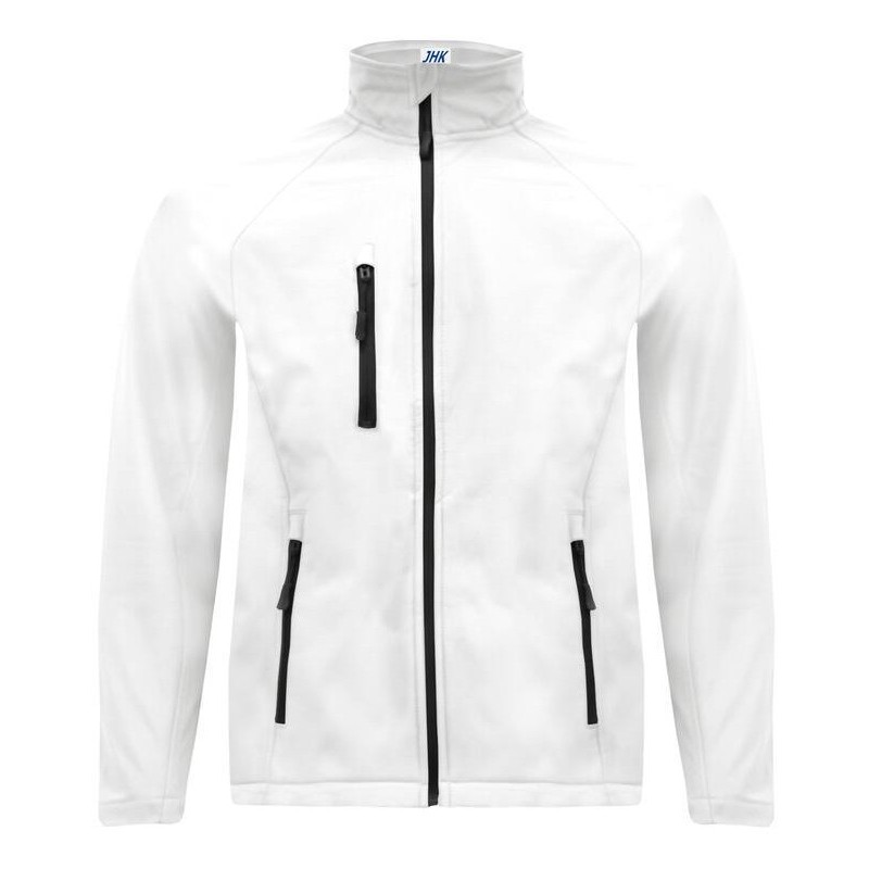 Veste softshell homme zippée 3 couches, doublure polaire avec stoppers, 300 g/m²