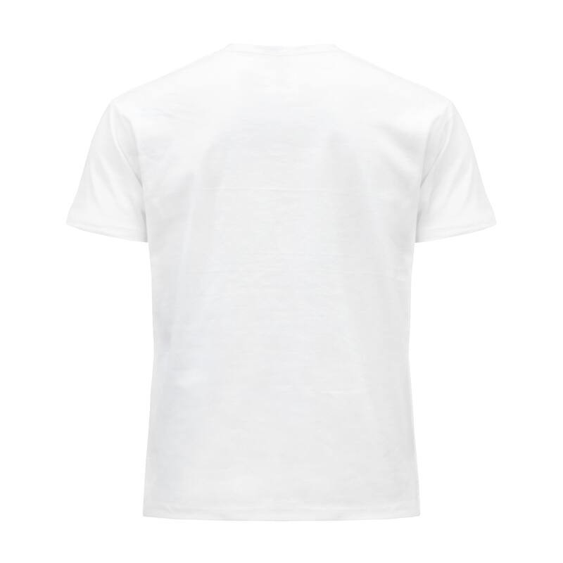 Tee-shirt col rond coupe droite manches courtes en coton pré-rétréci, 155 g/m²