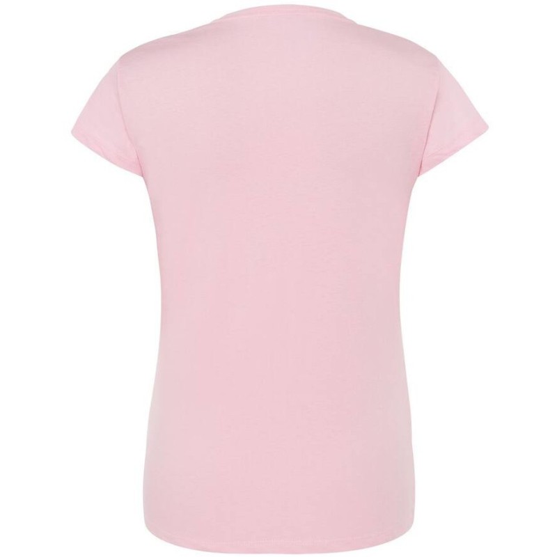 T-shirt femme col rond coupe droite manches courtes en coton pré-rétréci, 155 g/m²