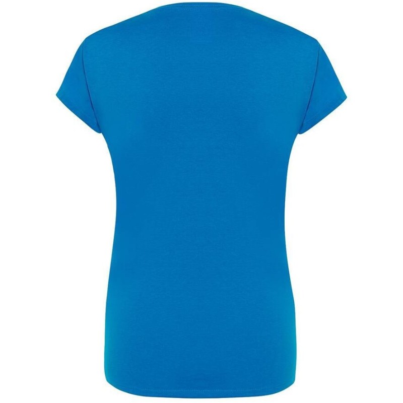 T-shirt femme col rond coupe droite manches courtes en coton pré-rétréci, 155 g/m²