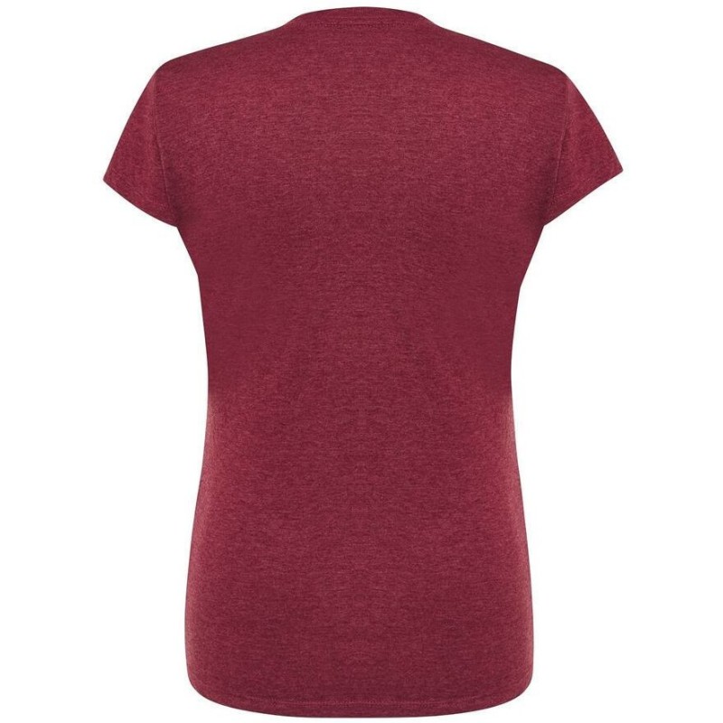 T-shirt femme col rond coupe droite manches courtes en coton pré-rétréci, 155 g/m²