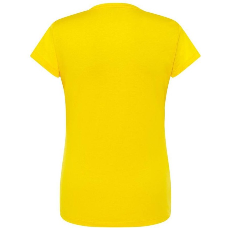 T-shirt femme col rond coupe droite manches courtes en coton pré-rétréci, 155 g/m²