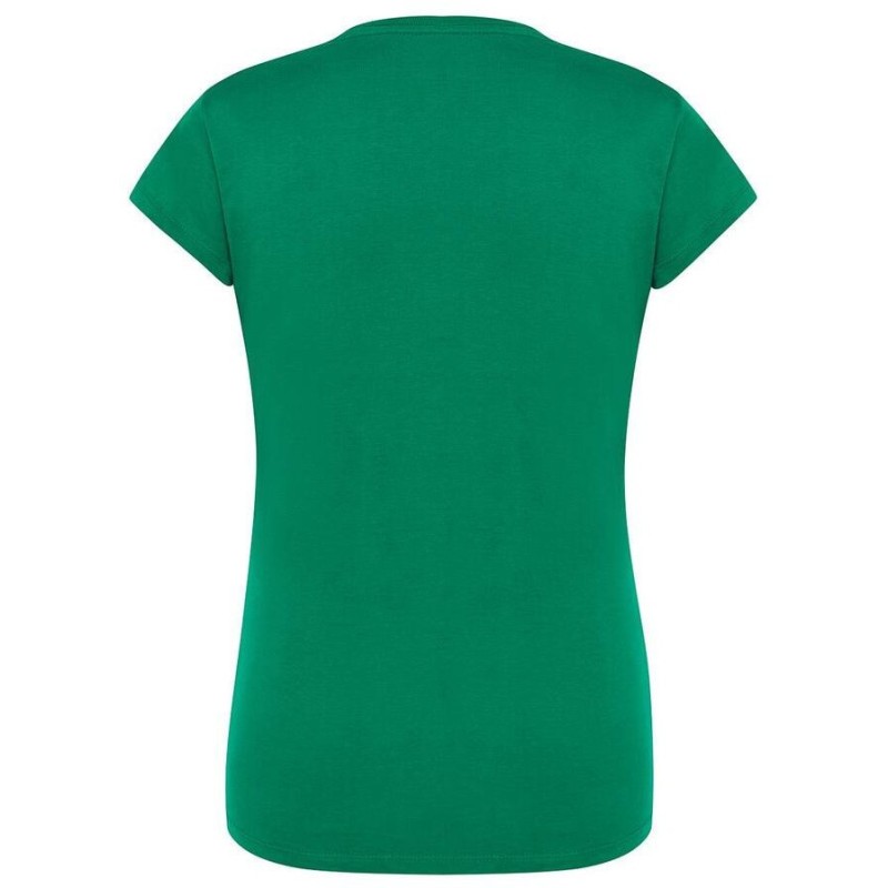 T-shirt femme col rond coupe droite manches courtes en coton pré-rétréci, 155 g/m²