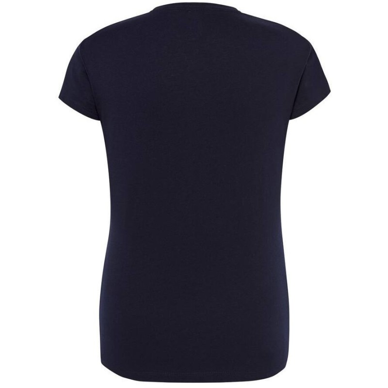 T-shirt femme col rond coupe droite manches courtes en coton pré-rétréci, 155 g/m²