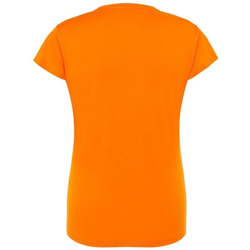 T-shirt femme col rond coupe droite manches courtes en coton pré-rétréci, 155 g/m²