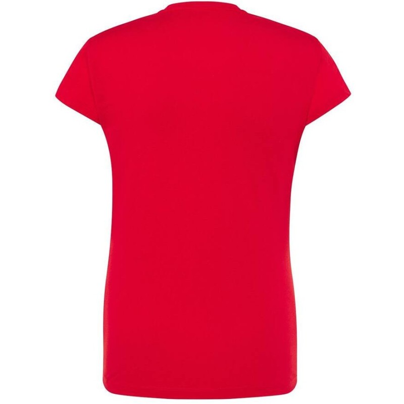 T-shirt femme col rond coupe droite manches courtes en coton pré-rétréci, 155 g/m²