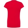 T-shirt femme col rond coupe droite manches courtes en coton pré-rétréci, 155 g/m²