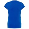 T-shirt femme col rond coupe droite manches courtes en coton pré-rétréci, 155 g/m²