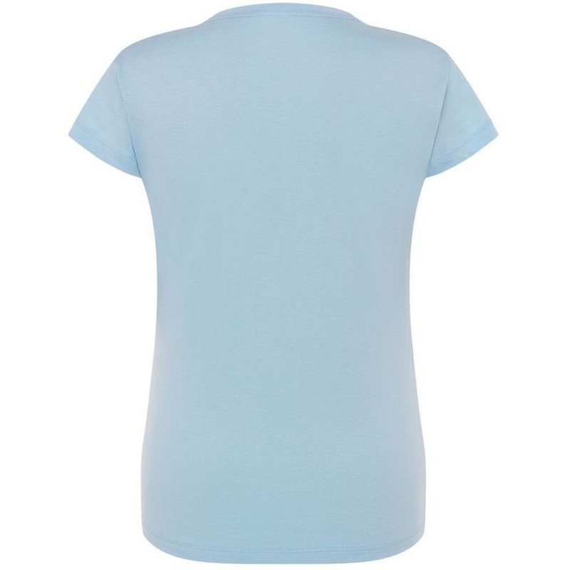 T-shirt femme col rond coupe droite manches courtes en coton pré-rétréci, 155 g/m²