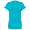 T-shirt femme col rond coupe droite manches courtes en coton pré-rétréci, 155 g/m²